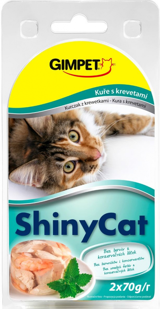 Shiny Cat kuře a krevety 2 x 70 g