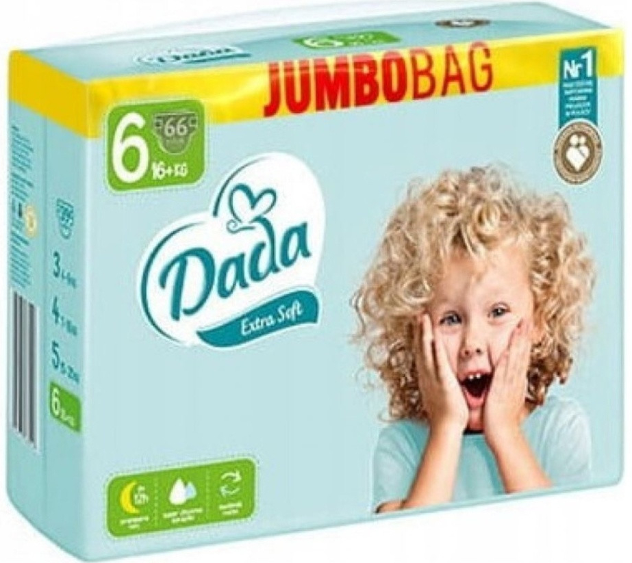 Dada Extra soft 6 EXTRA LARGE 16+kg 66 ks