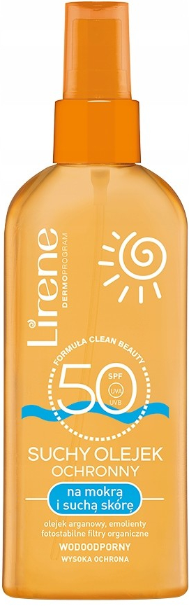 Lirene SC suchý olej na opalování pro vlhkou i su chou pokožku SPF50 150 ml