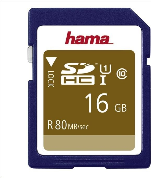 Hama SDHC Class 10 UHS-I 16 GB 124134