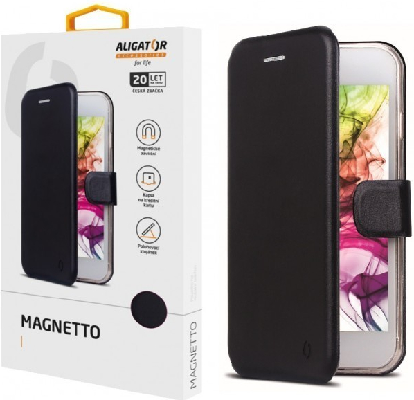 Pouzdro ALIGATOR Magnetto Apple iPhone 7/8/SE 2020 černé