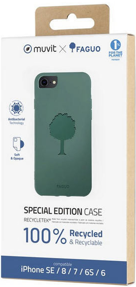 Pouzdro MUVIT Recycletek Faguo iPhone 7/8/SE 2020,Eucalypt