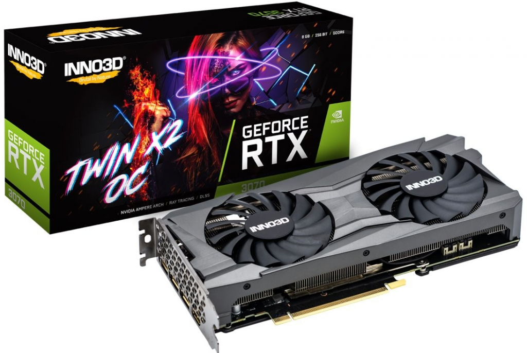 Inno3D GeForce RTX 3070 Twin X2 OC 8GB GDDR6 N30702-08D6X-1710VA32L