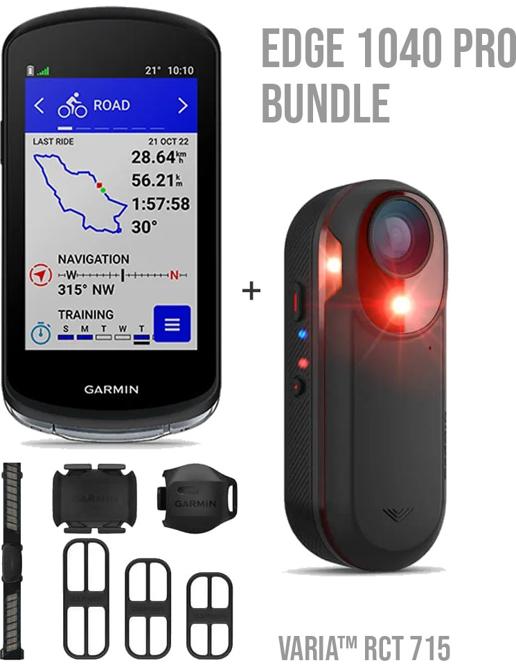 Garmin Edge 1040 Pro Bundle + Garmin Varia RCT 715