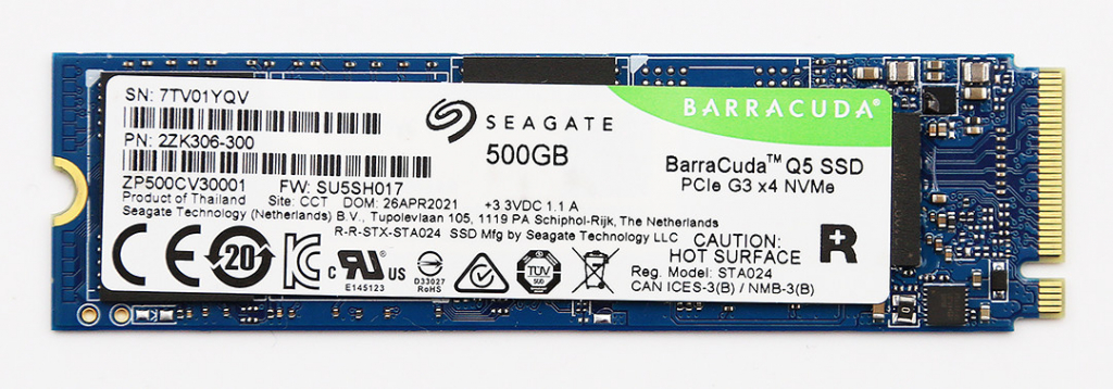 Seagate BarraCuda 500GB, ZP500CV3A001