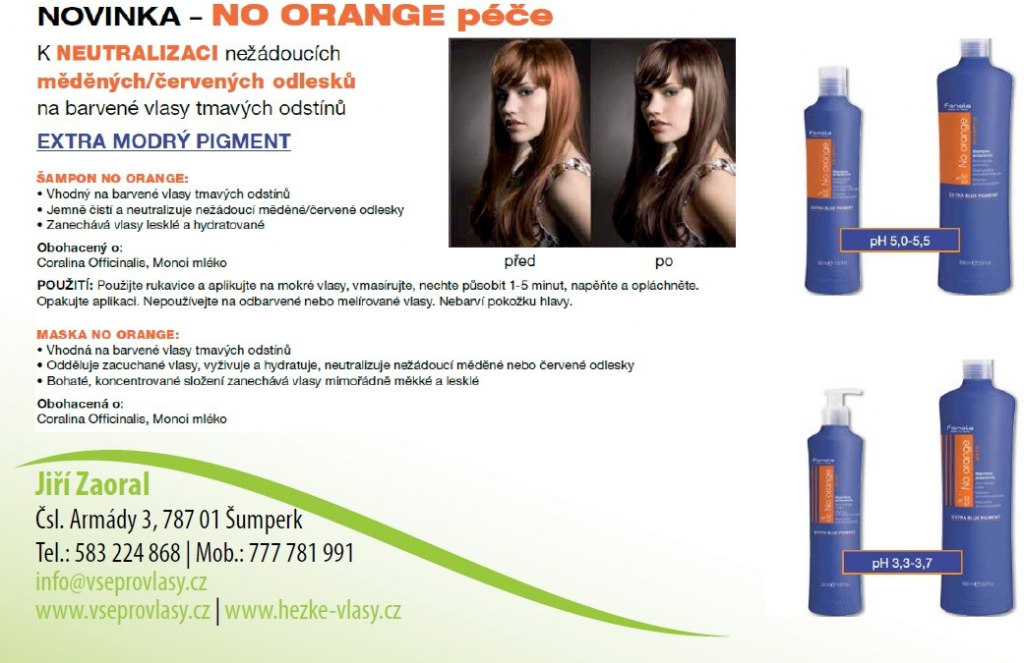 Fanola No Orange šampon na vlasy 1000 ml