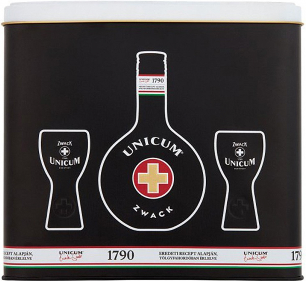 Zwack Unicum 40% 0,5 l (dárkové balení 2 sklenice)