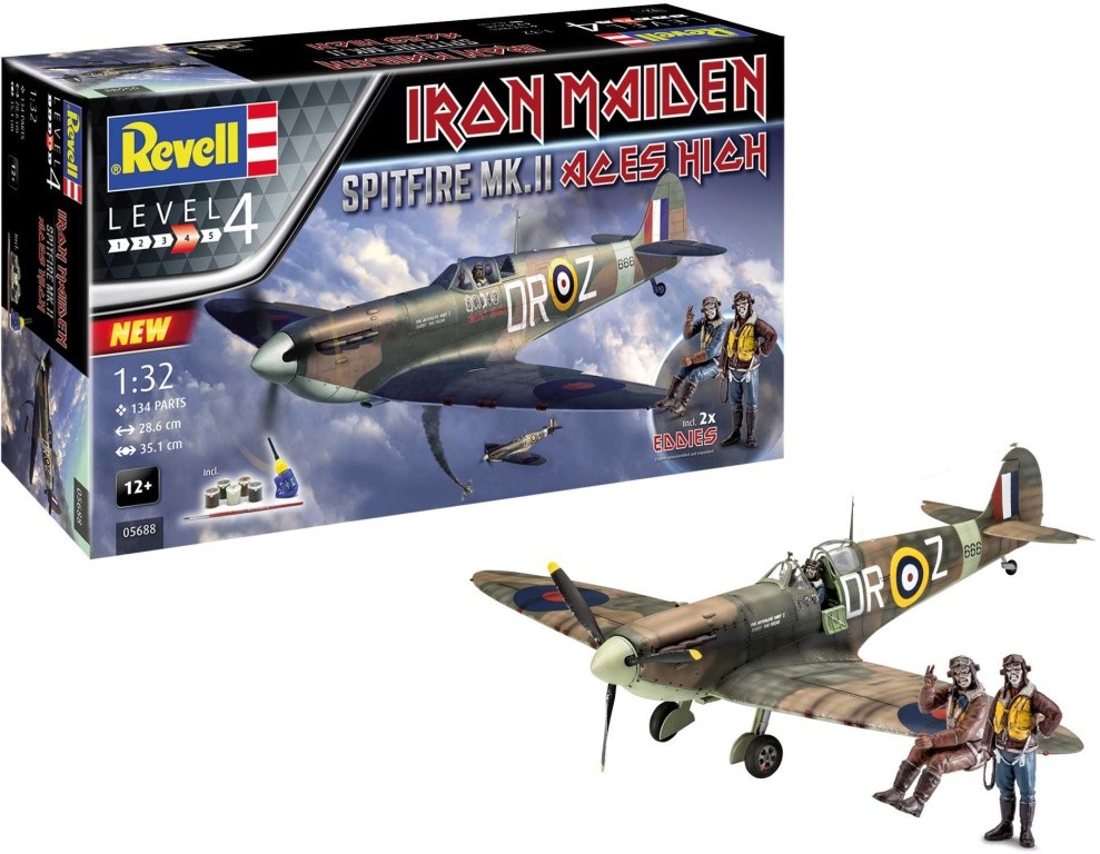 Revell Spitfire Mk.II Aces High Iron Maiden Gift Set 05688 1:32