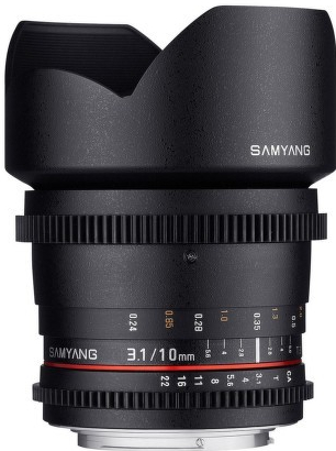 Samyang CINE 10mm T3,1 VDSLR ED AS NCS CS II Sony E-mount
