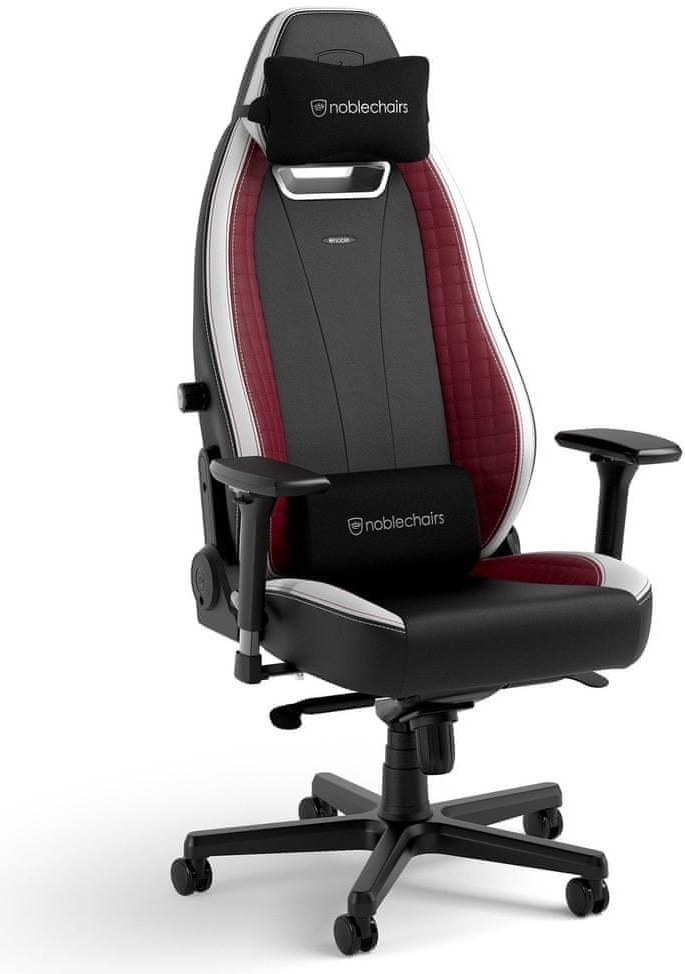 noblechairs LEGEND, černá/bílá/červená NBL-LGD-GER-BWR