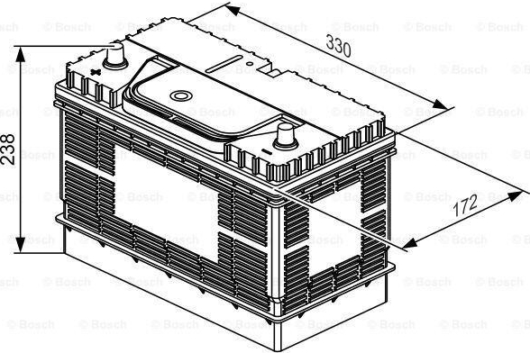 Bosch L4 12V 105Ah 800A 0 092 L40 340