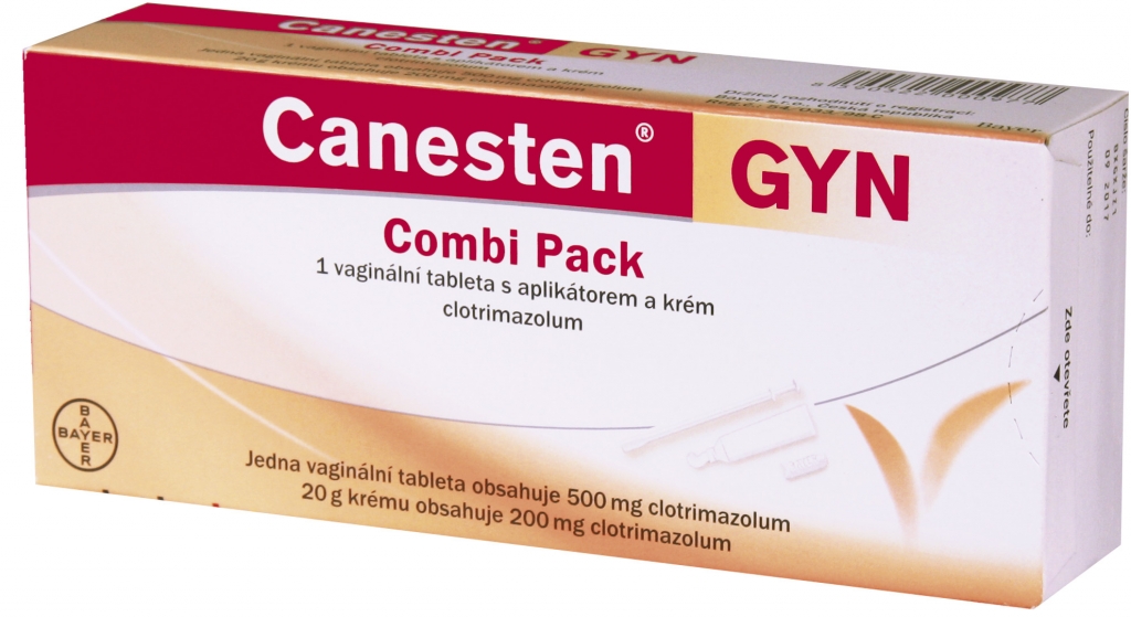 CANESTEN GYN COMBI PACK VAG/DRM 500MG+10MG/G CRM+VAG TBL NOB 1+20G