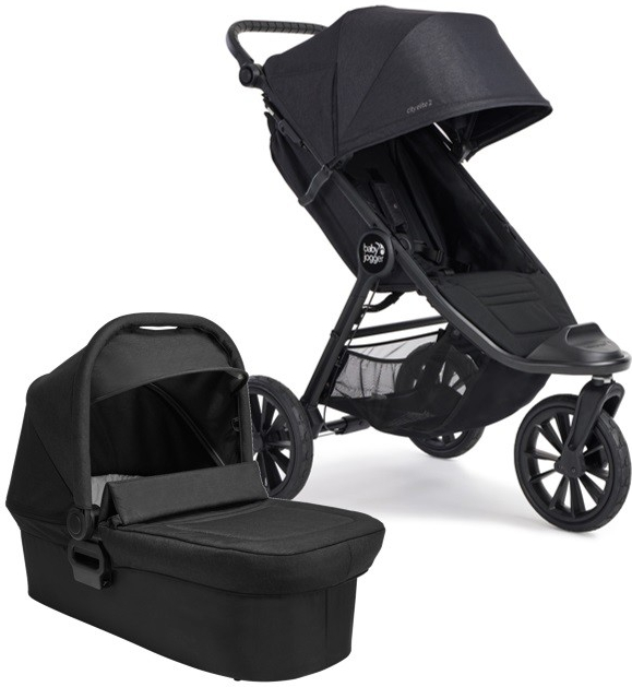 BabyJogger CITY ELITE 2 set 2v1 +korba OPULENT BLACK nafukovací kola 2022