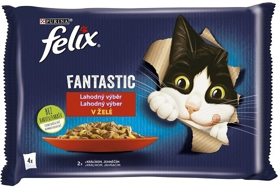 Felix Fantastic králík & jehně v želé 4 x 85 g