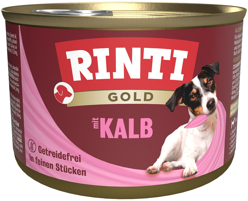 Rinti Gold s jemnými kousky telecího masa 24 x 185 g
