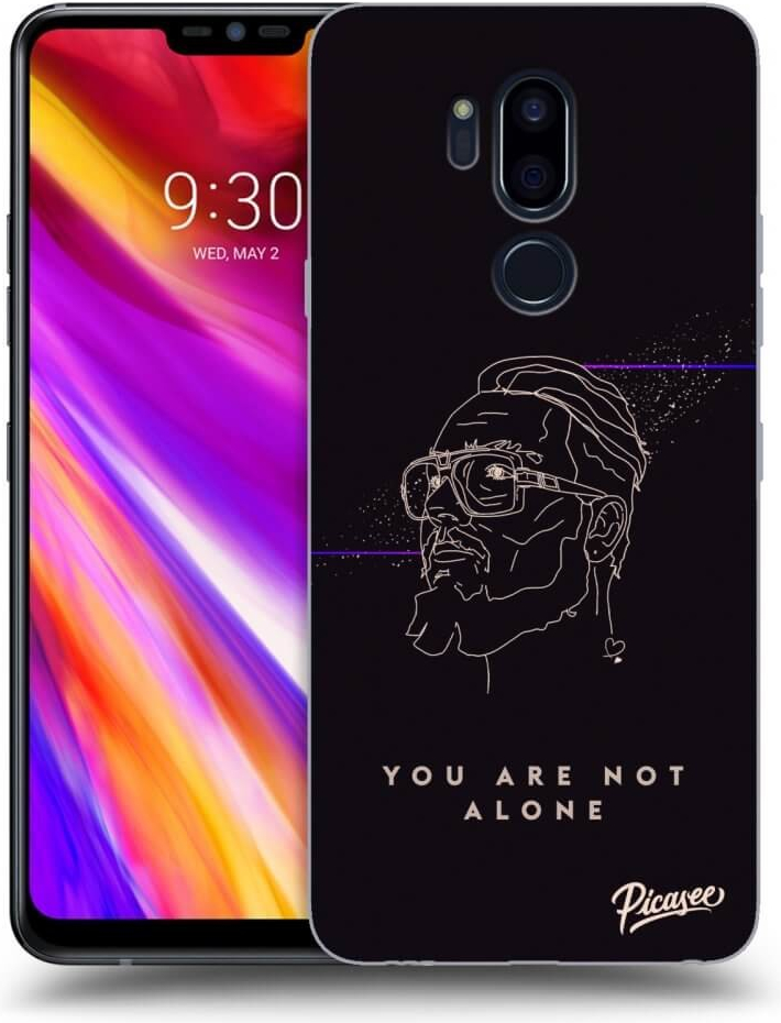 Pouzdro Picasee silikonové LG G7 ThinQ - You are not alone čiré
