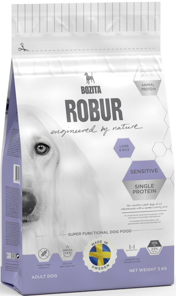 Bozita Robur Sensitive Single Protein Lamb & Rice 12,5 kg