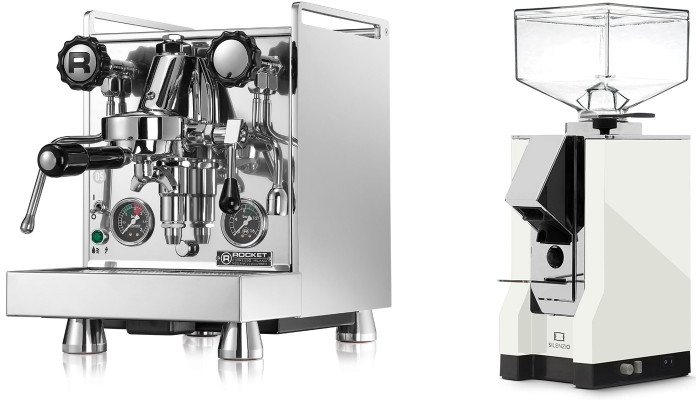 Set Rocket Espresso Mozzafiato Cronometro R + Eureka Mignon Silenzio