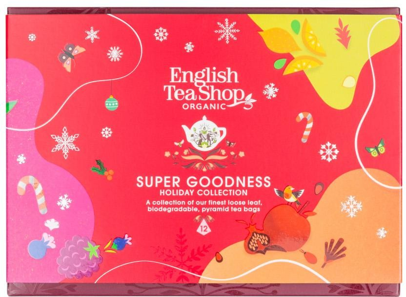 English Tea Shop Dárková kolekce Super dobroty 12 pyramidek BIO