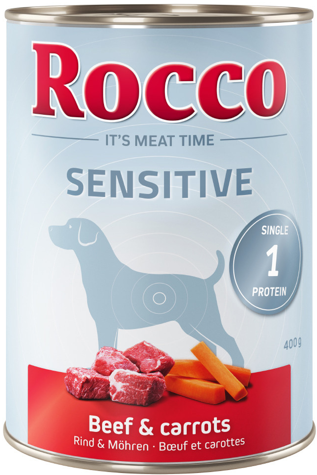 Rocco Sensitive Hovězí & mrkev 6 x 400 g