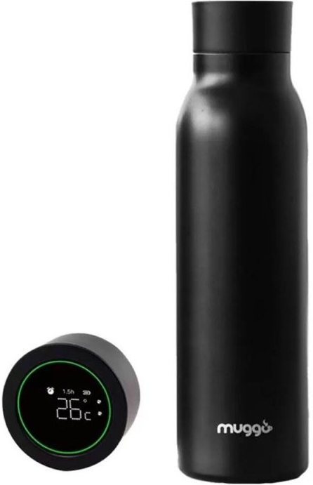 Muggo Smart Bottle inteligentní termoska barva Black 600 ml