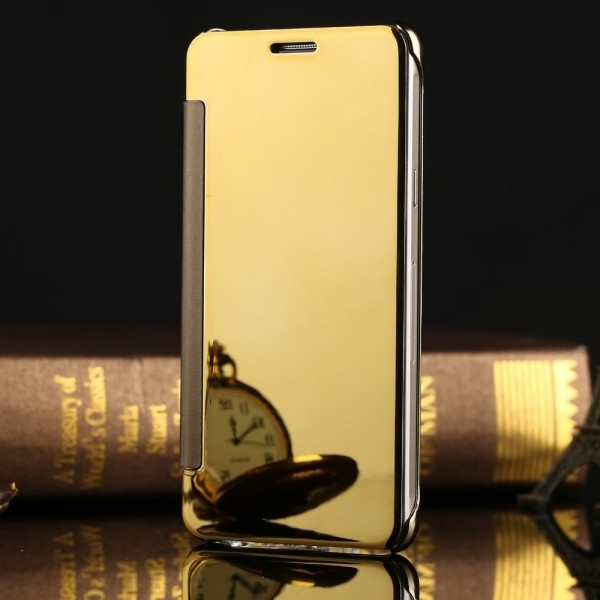 Pouzdro SES Zrdcadlové plastové flip Samsung Galaxy S8 G950F - zlaté