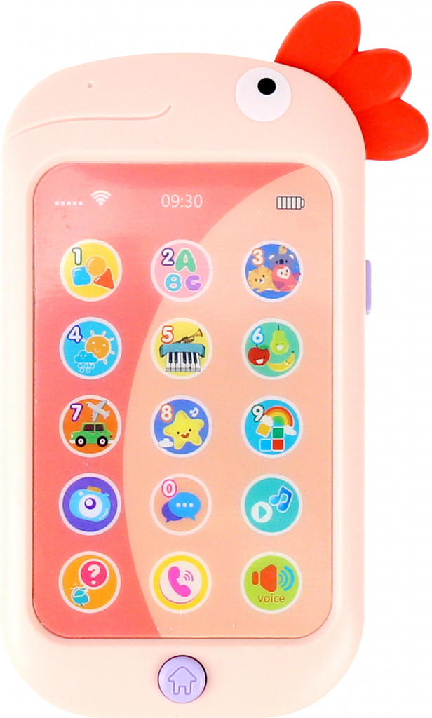 Aga4Kids Dětský telefon kohout Růžový