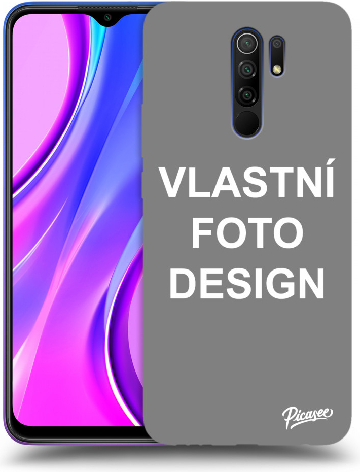 Pouzdro Picasee silikonové Xiaomi Redmi 9 - Vlastní design/motiv čiré