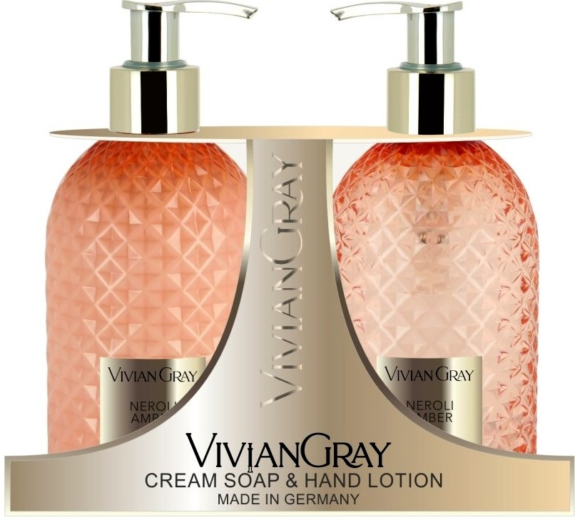 Vivian Gray Neroli Amber krémové tekuté mýdlo 300 ml + hydratační krém na ruce 300 ml dárková sada