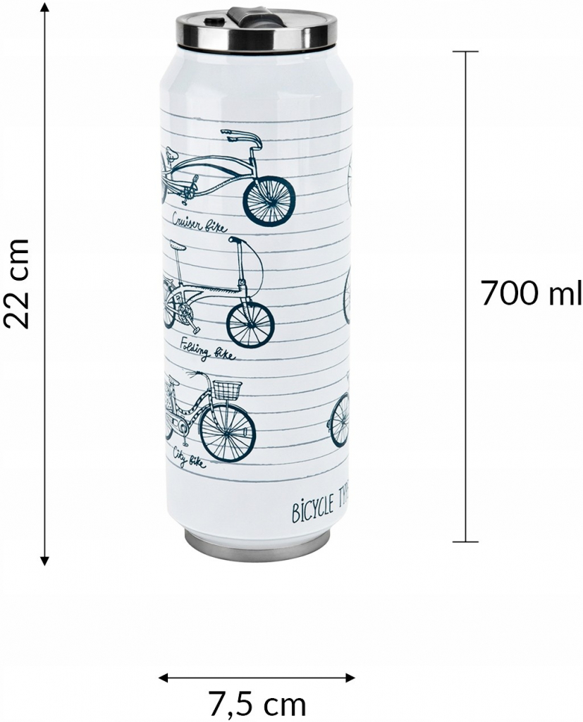 Orion Hrnek Bike plechovka láhev 700 ml