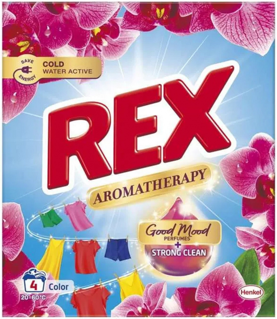 Rex Malaysian Orchid prací prášek na barevné prádlo 4 dávky 280 g