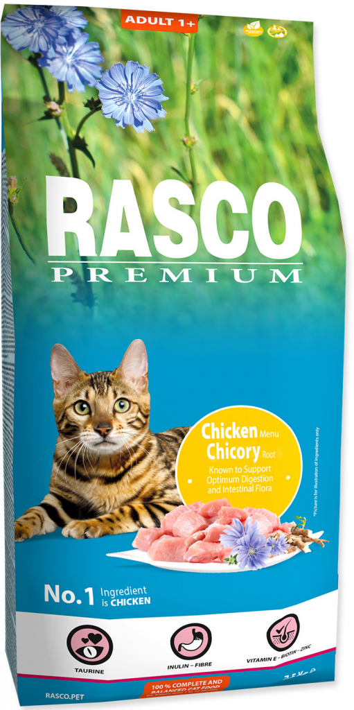 Rasco Premium Cat Adult Chicken Chicori Root 7,5 kg