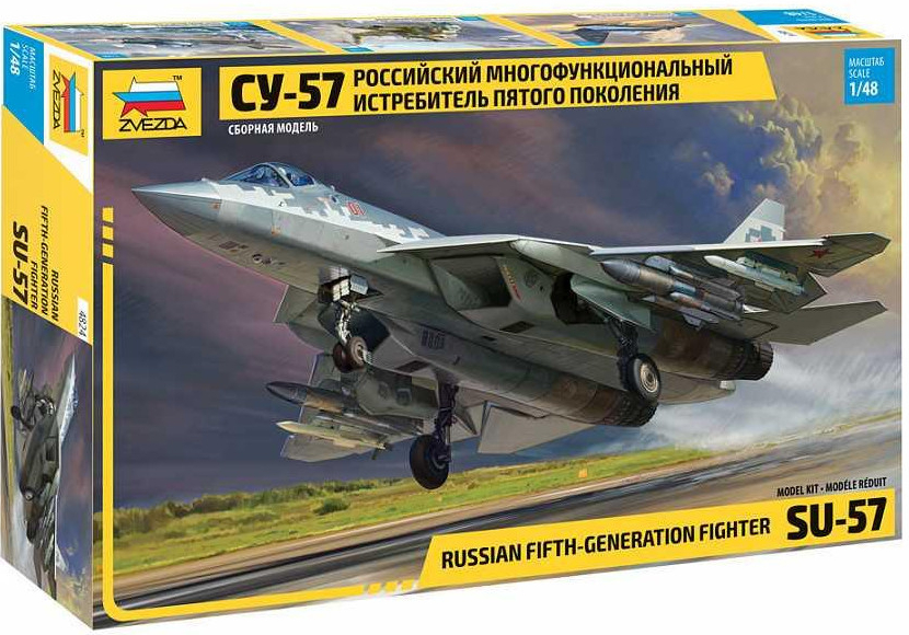Zvezda Model Kit letadlo 4824 Suchoi SU-57 1:48