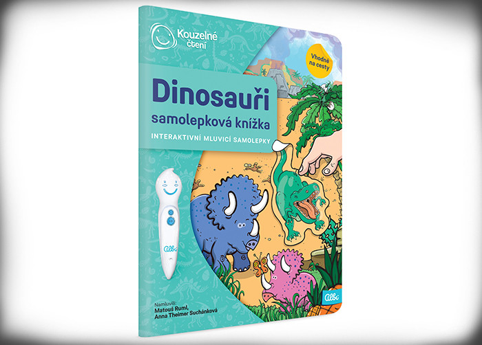 Albi Kouzelné čtení Samolepková knížka Dino