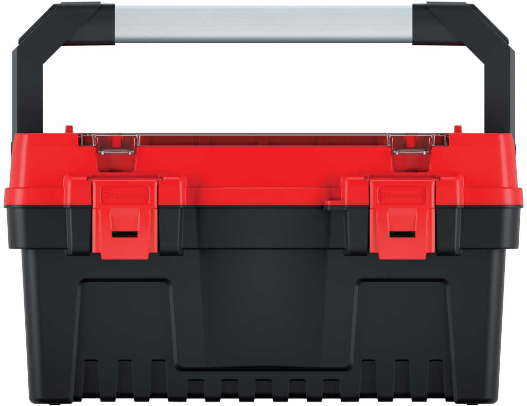 Prosperplast Kufr na nářadí s kov. držadlem Evo červený 476x260x256 přepážky