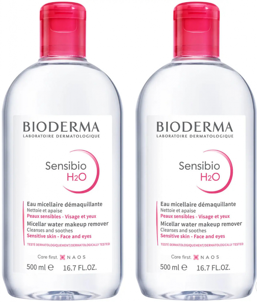 Bioderma Sensibio H2O micelární voda 2 x 500 ml dárková sada