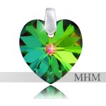 Swarovski Elements Náhrdelník Srdce M Crystal VM s CRYSTALLIZED