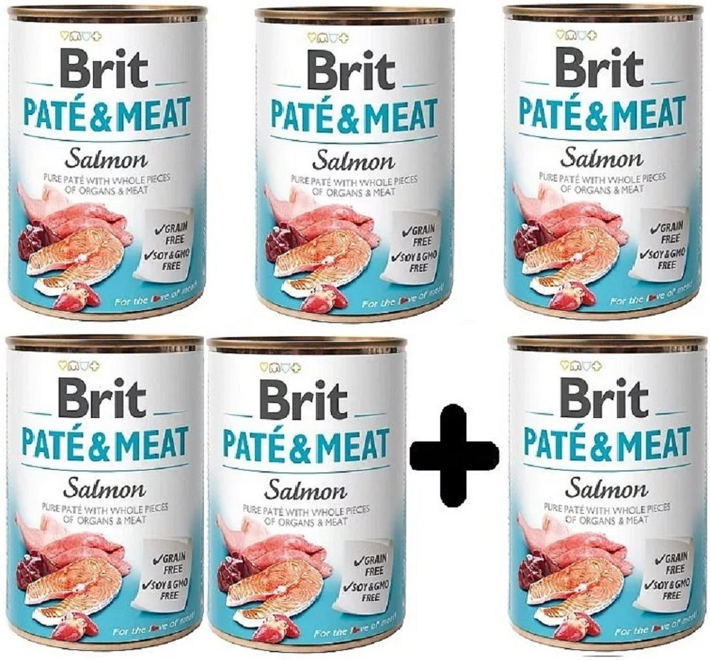 Brit Paté & Meat Dog Salmon 6 x 400 g