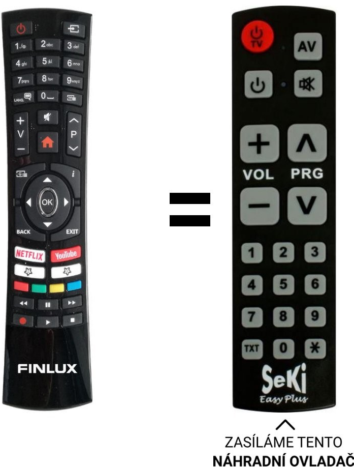 Dálkový ovladač Senior Finlux TV43FUD7060