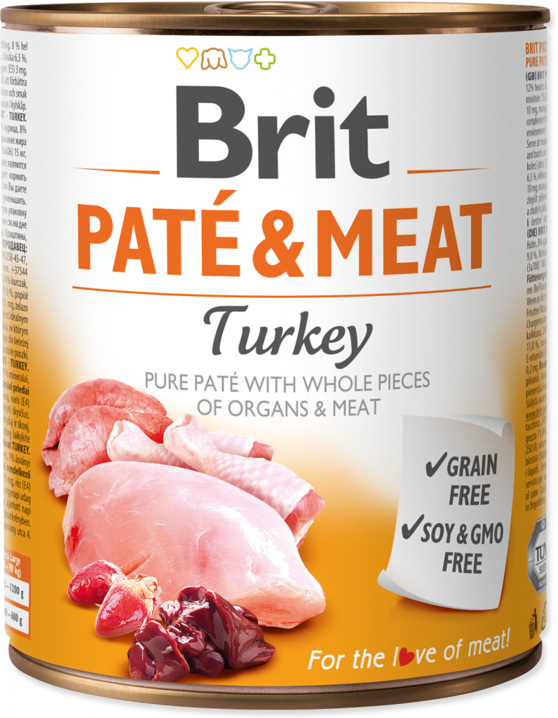 Brit Paté & Meat Dog Turkey 6 x 800 g