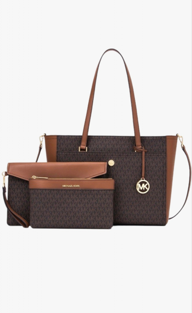 Michael Kors MAISIE 3v1 set dámských kabelek brown monogram