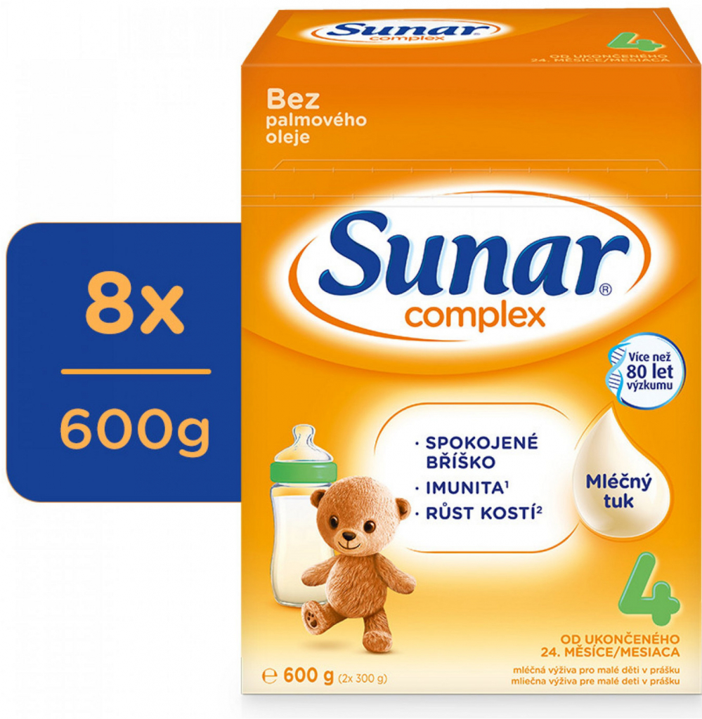 Sunar 4 complex jahoda 8 x 600 g