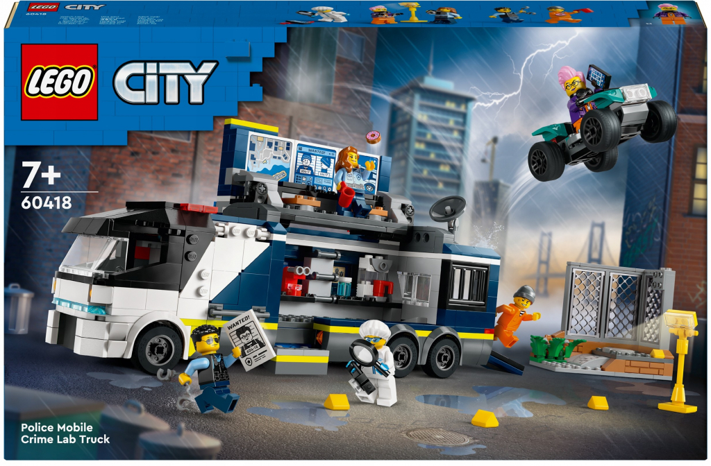 LEGO® City 60418 Mobilní kriminalistická laboratoř policistů