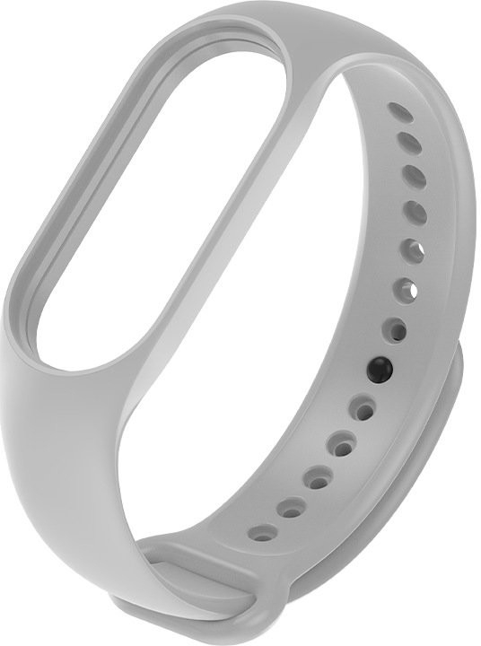 Pouzdro Mezamo Náhradní silikonové náramek pro náramek Xiaomi Smart Band 7 Strap Bangle šedé