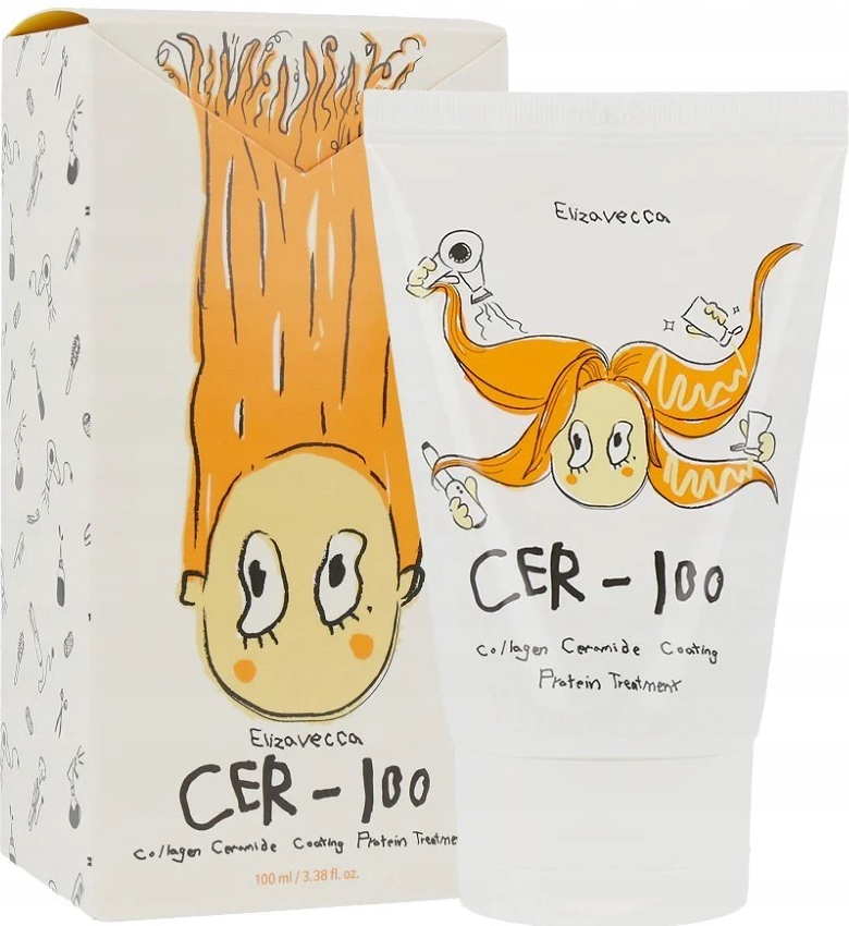 Elizavecca Milky Piggy CER-100 Collagen Ceramide Coating Protein Hair Treatment Regenerační maska na vlasy 100 ml