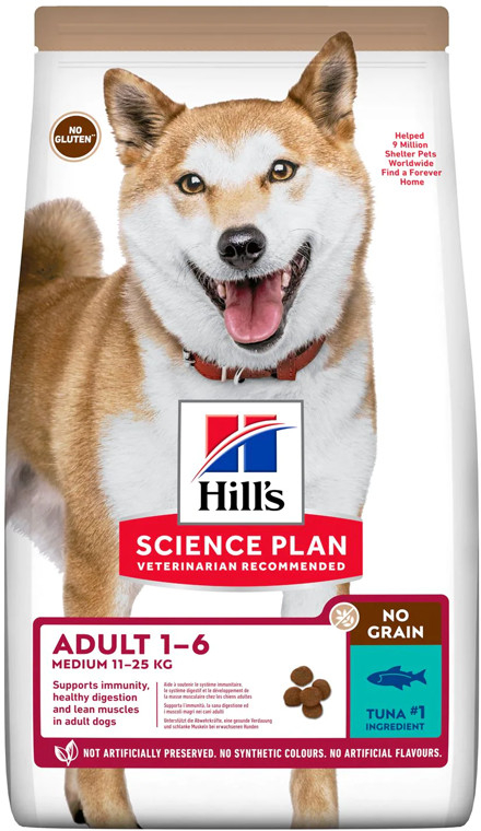 Hill’s Science Plan Adult 1-6 Medium No Grain Tuna 2,5 kg