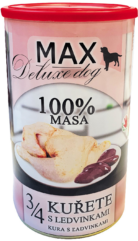 Max Deluxe 3/4 kuřete s ledvinkami 1,2 kg