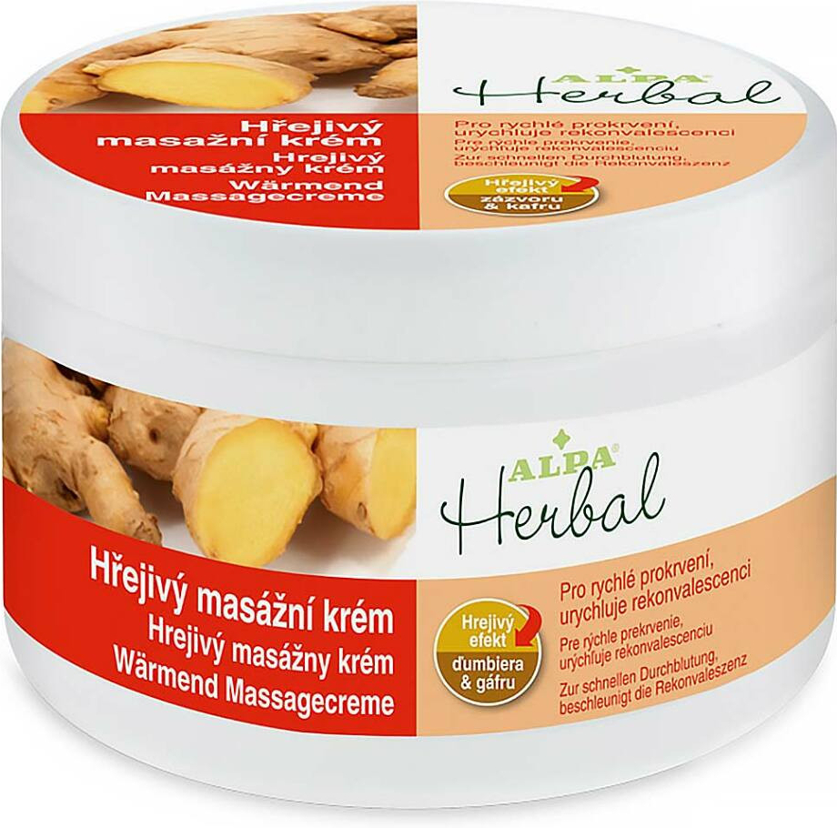 Alpa Herbal hřejivý masážní krém 250 ml