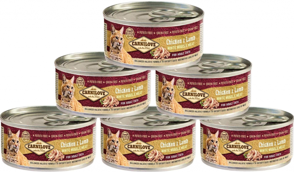 Carnilove White Mus Meat Chicken & Lamb Cats 6 x 100 g