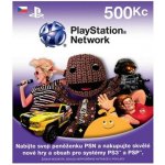 PlayStation Live Cards 500Kč
